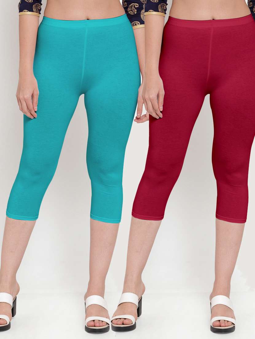 pack of 2 solid capri legging 