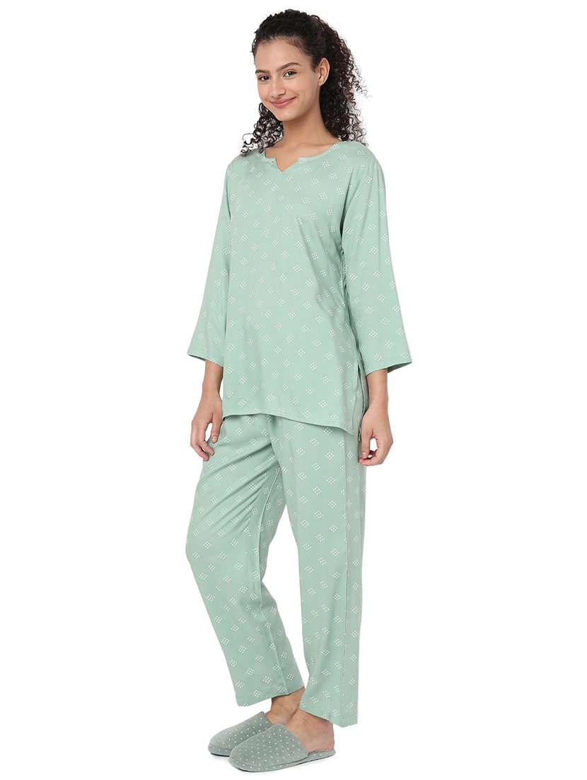 printed nightwear pajama set  - 19086704 -  Standard Image - 2