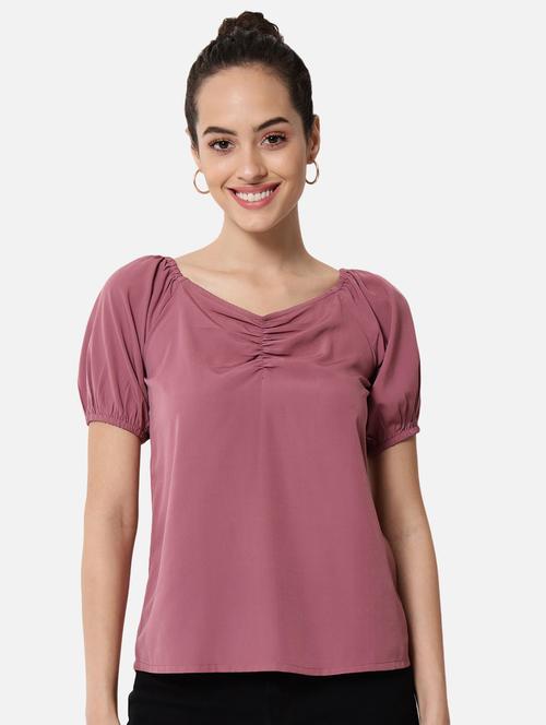 women's straight v neck top - 19086754 -  Standard Image - 0