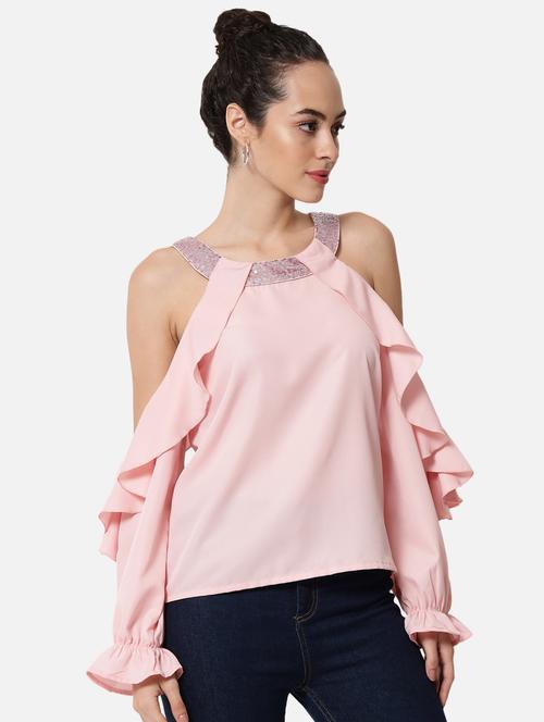 women's a line round neck top - 19086765 - Standard Image - 0