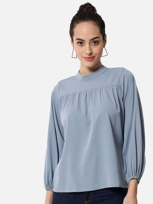 women's straight mock neck top - 19086768 -  Standard Image - 0