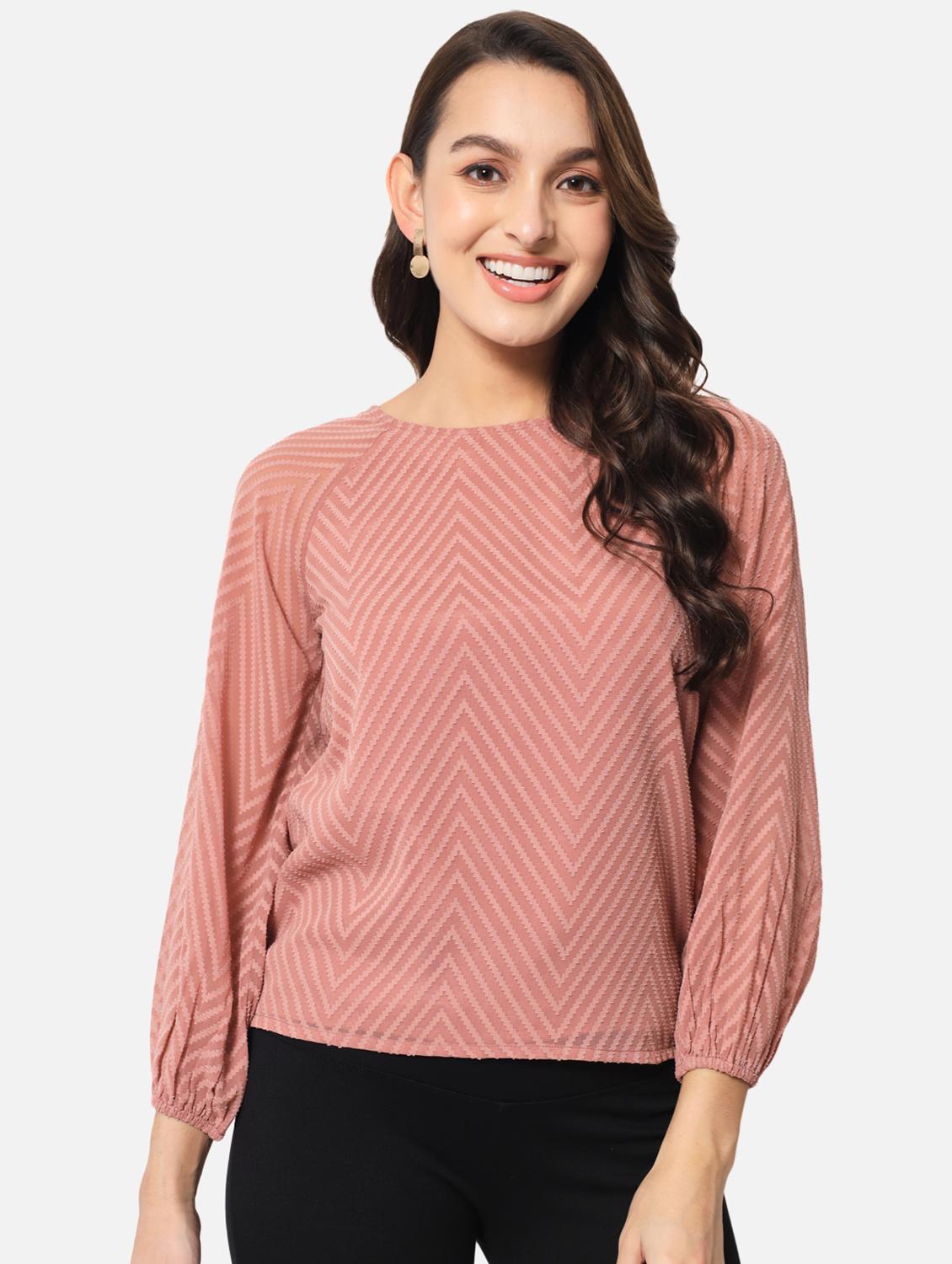 women's straight round neck top - 19086801 - Zoom Image - 0