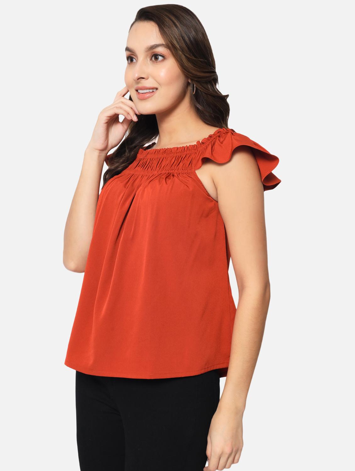 women's a line square neck top - 19086809 - Standard Image - 2