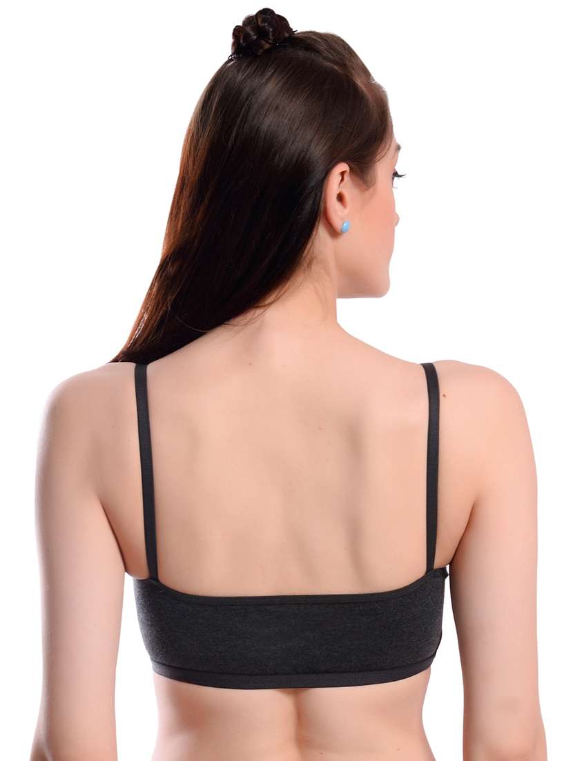 black solid sports bra - 19087071 -  Standard Image - 2