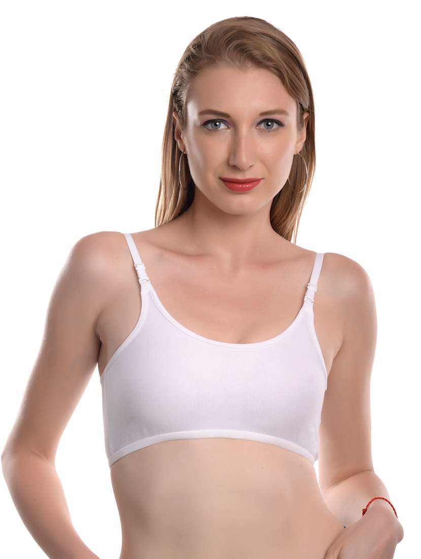 pack of 3 multi colored solid sports bra - 19087100 -  Standard Image - 7