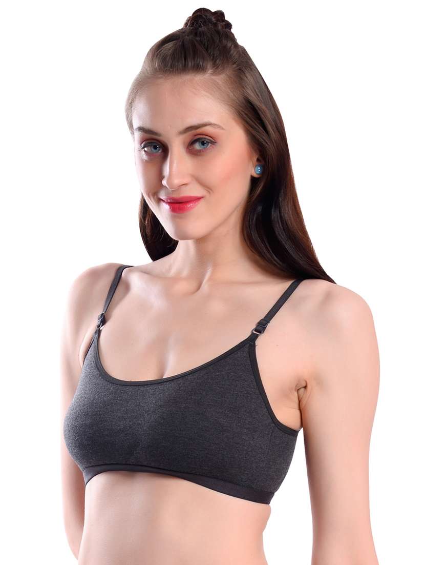 pack of 3 multi colored solid sport bra - 19087293 -  Standard Image - 2