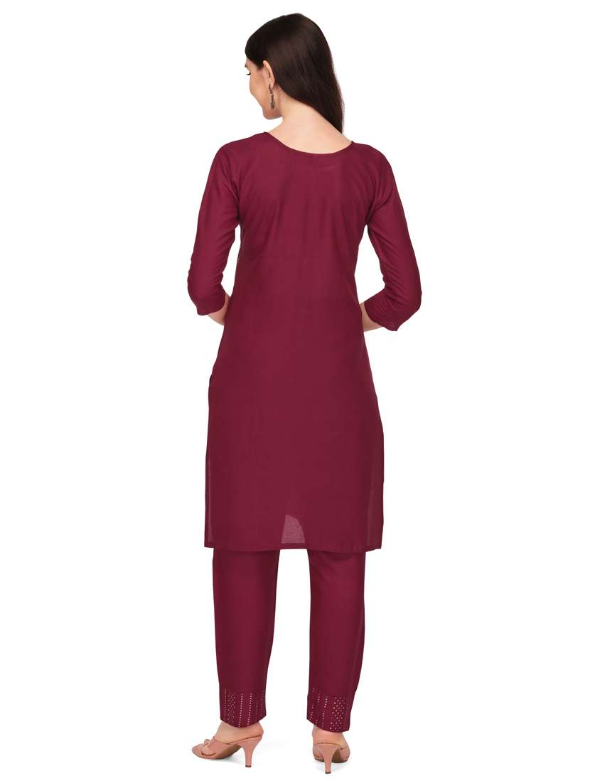 purple kurta pant set - 19087753 -  Standard Image - 2