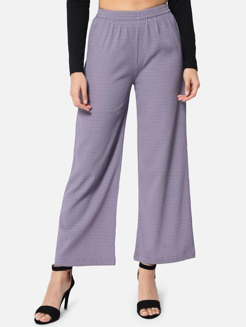 mid rise solid straight palazzo - 19087762 - Standard Image - 0