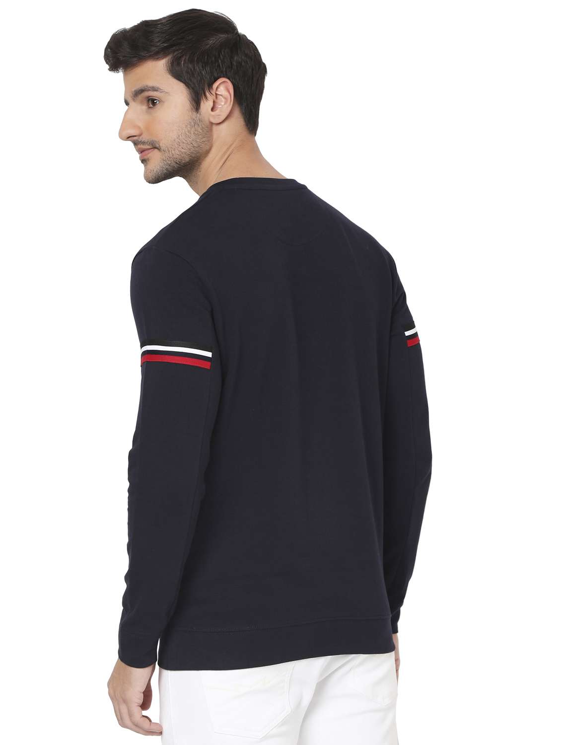 black cotton sweatshirt - 19088238 - Standard Image - 2