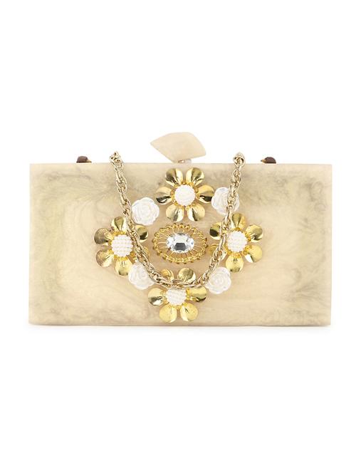pink metal box clutch - 19088662 -  Standard Image - 0