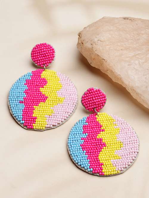 multi circular handcraft earring - 19088693 - Standard Image - 0