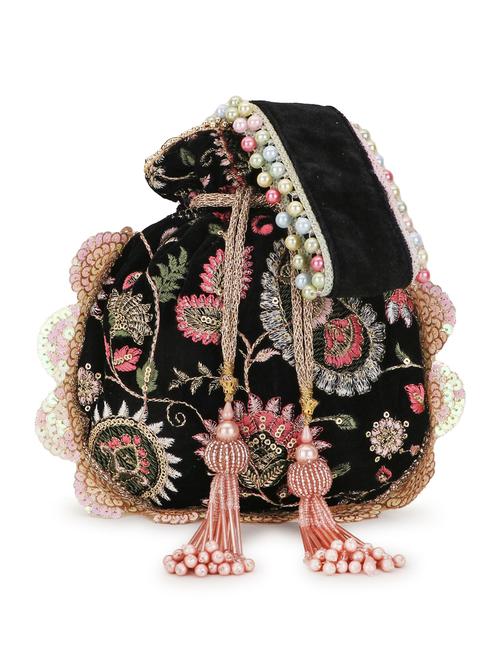 embroidered regular potli - 19088802 -  Standard Image - 0