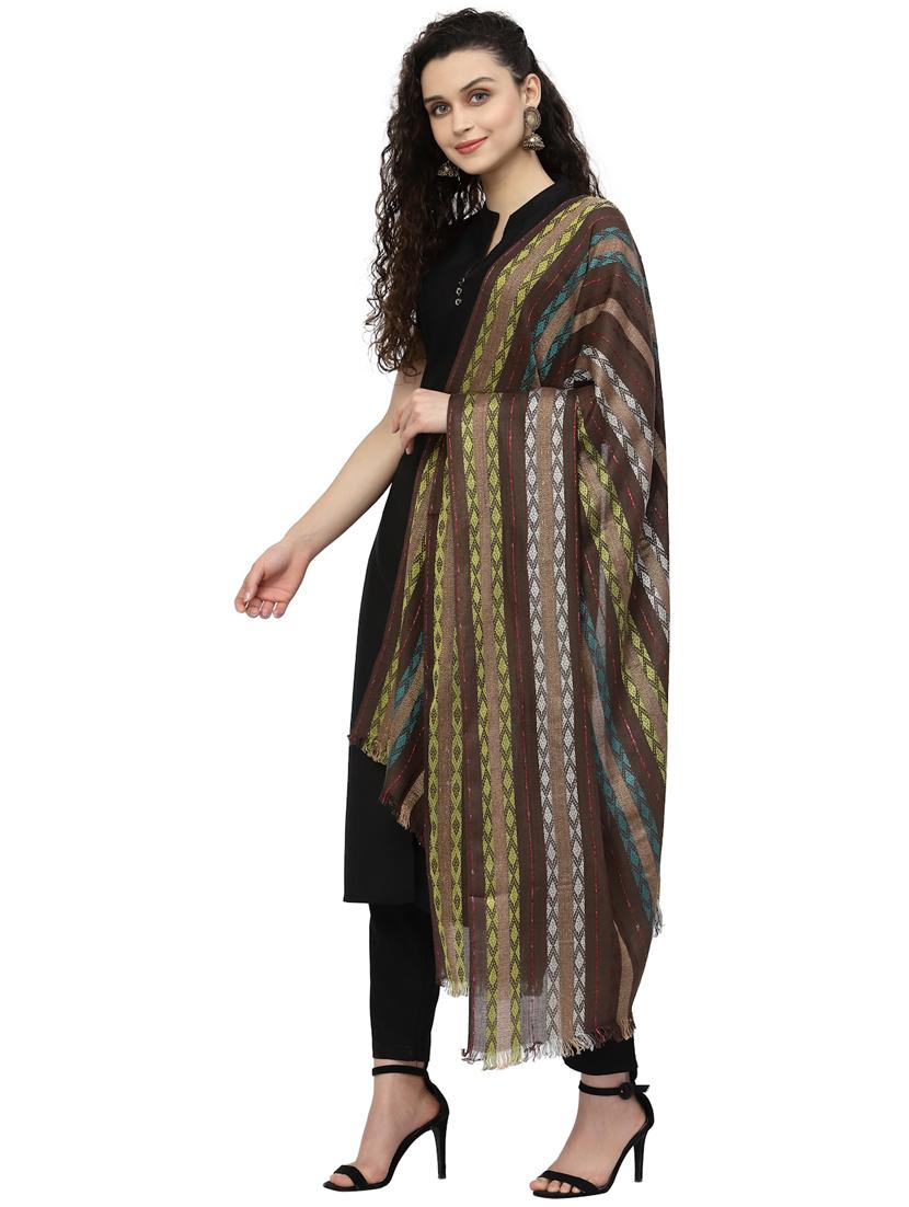 women's striped print stole - 19088867 - Standard Image - 2