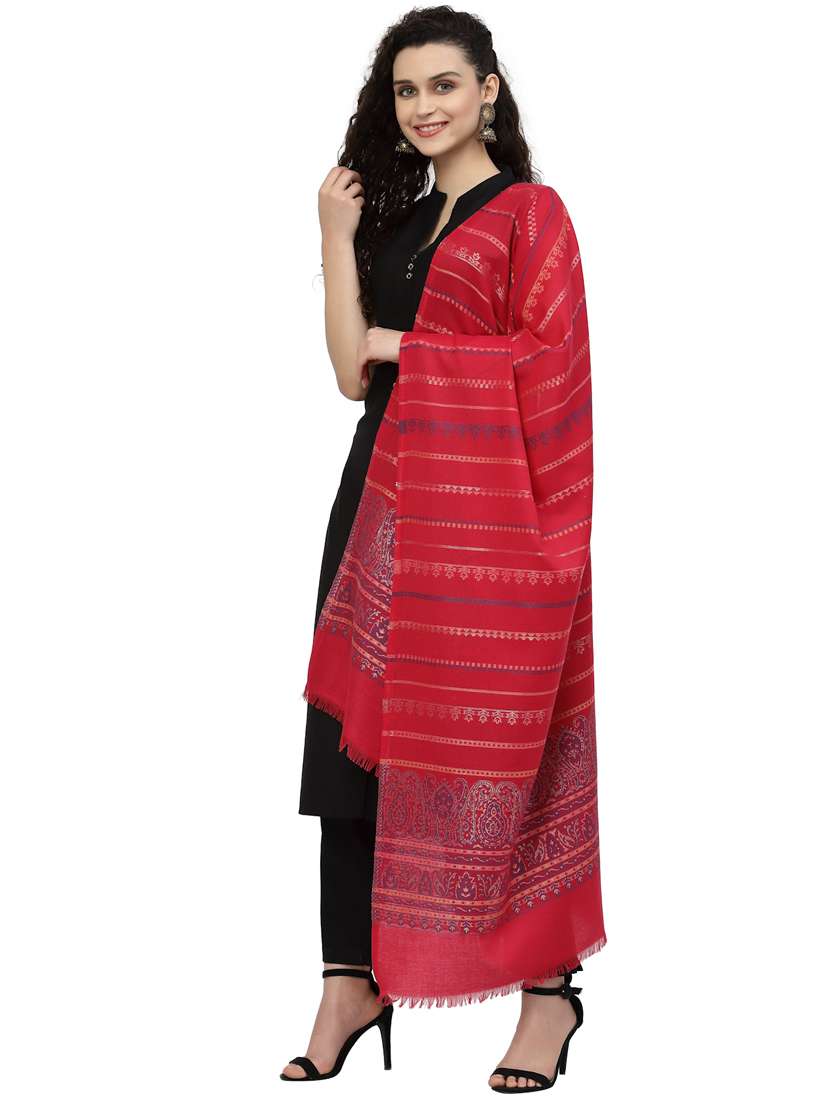 women's paisley print stole - 19088893 - Standard Image - 2