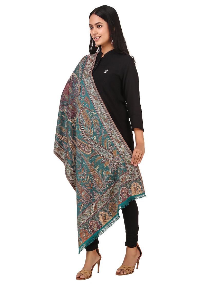 light blue self design scarf - 19089387 - Standard Image - 2