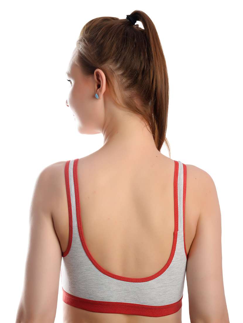 pack of 3 multi colored solid sports bra - 19089435 -  Standard Image - 7