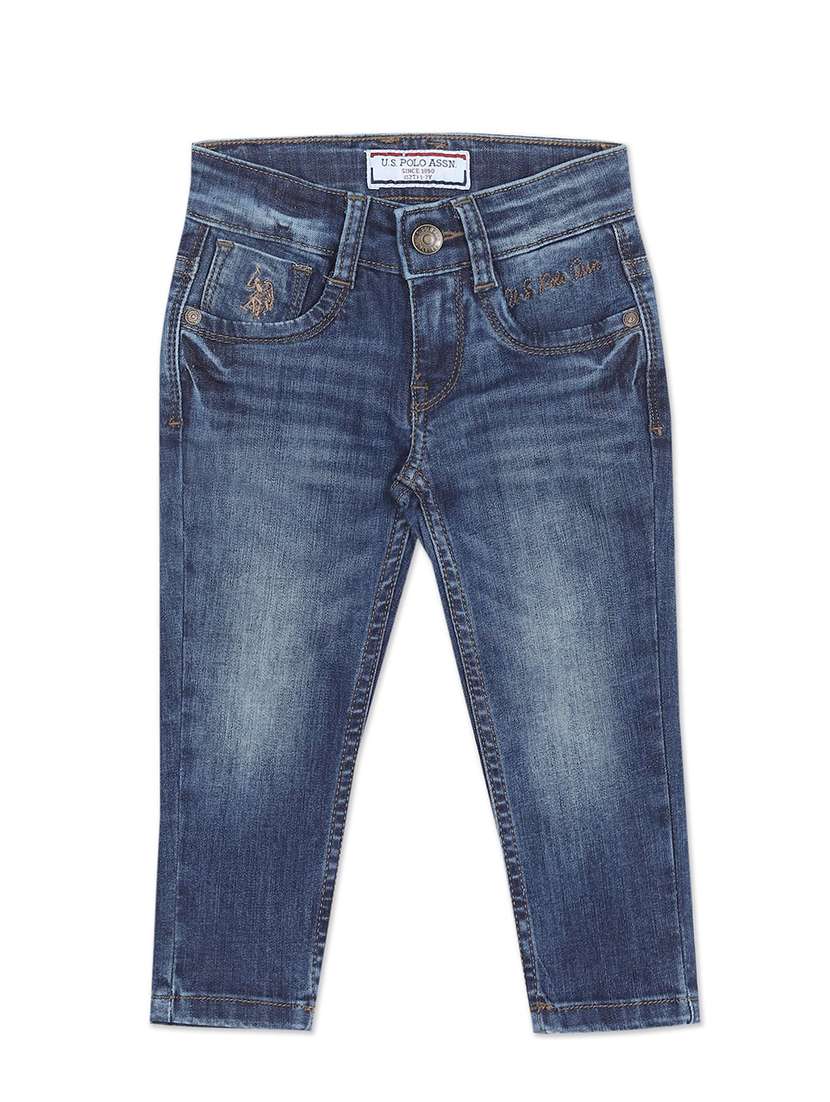 boy's plain slim fit jeans