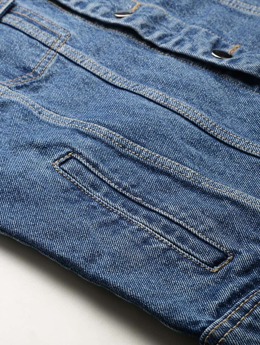 blue rugged denim jacket - 19101577 - Standard Image - 7
