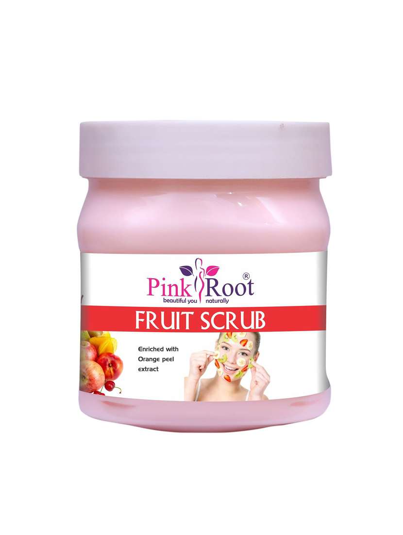 fruit scrub enriched with orange peel extract