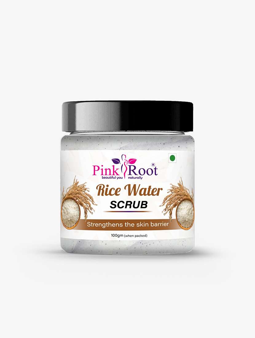 rice water scrub for skin whitening and brightening
