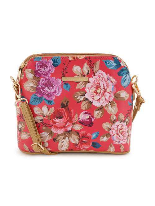 beige leatherette (pu) sling bag - 19108469 -  Standard Image - 0