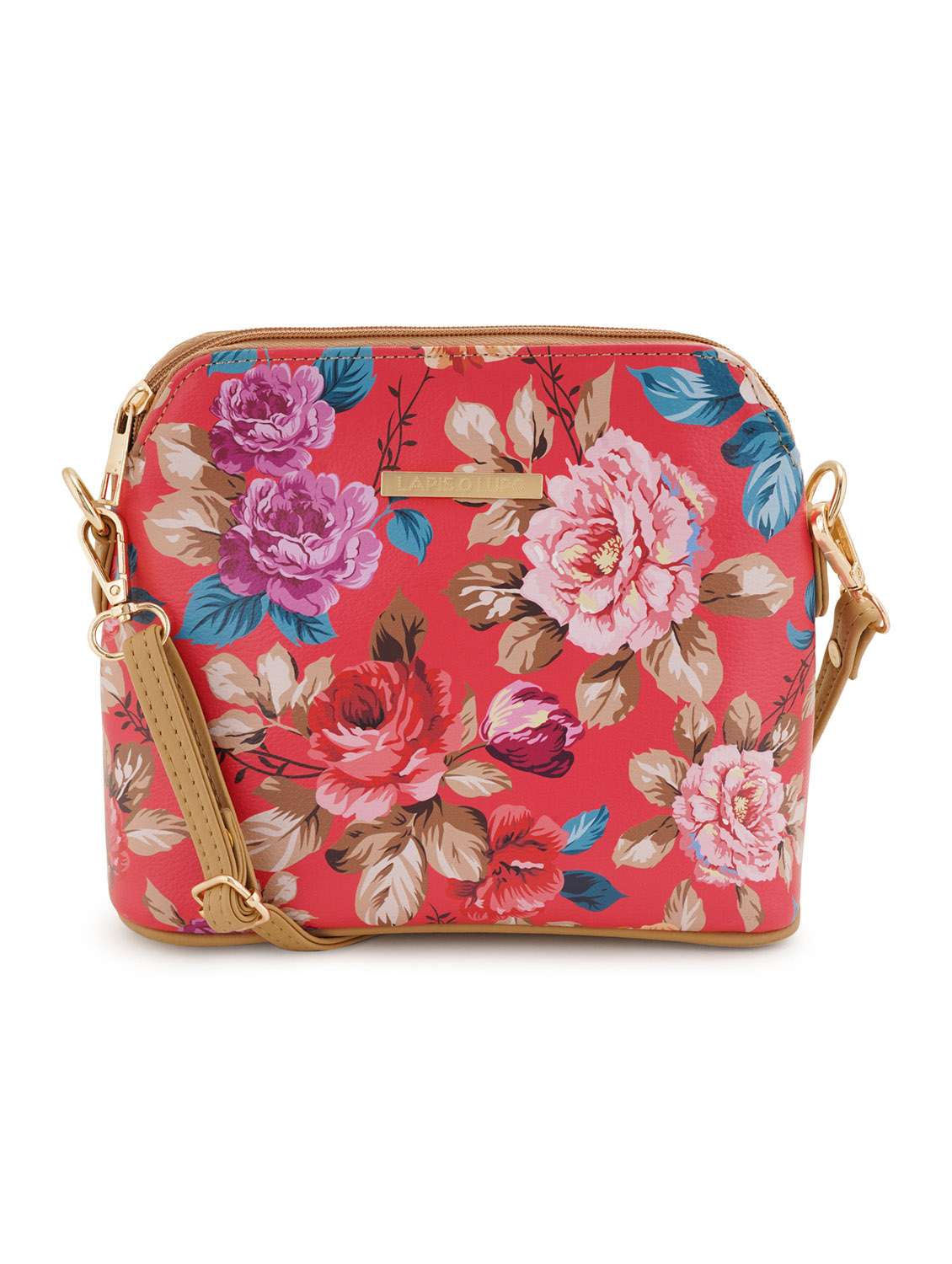beige leatherette (pu) sling bag - 19108469 -  Zoom Image - 0