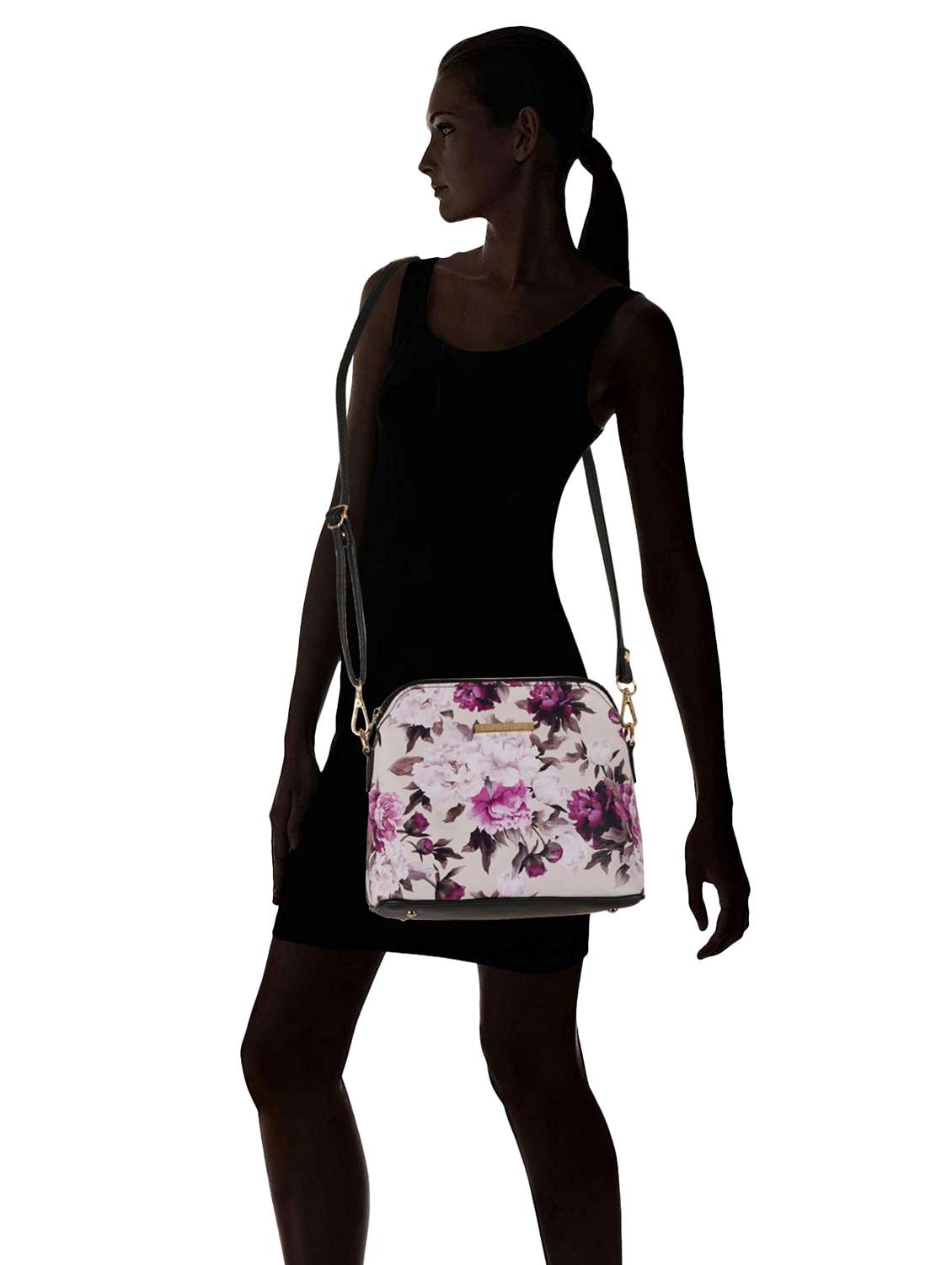 black leatherette (pu) sling bag - 19108480 - Standard Image - 7