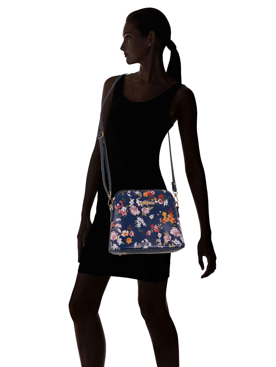 multi coloured leatherette (pu) regular sling bag - 19108497 - Standard Image - 7