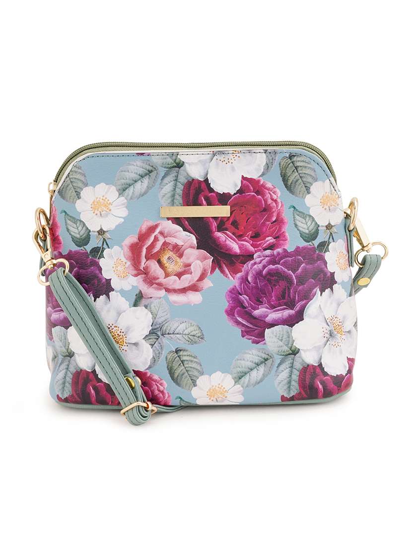 multi coloured leatherette (pu) regular sling bag