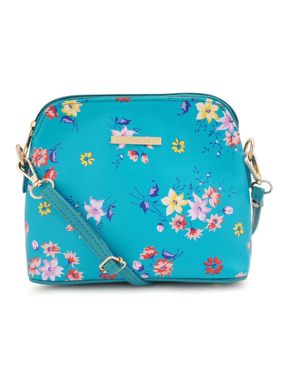 multi coloured leatherette (pu) regular sling bag