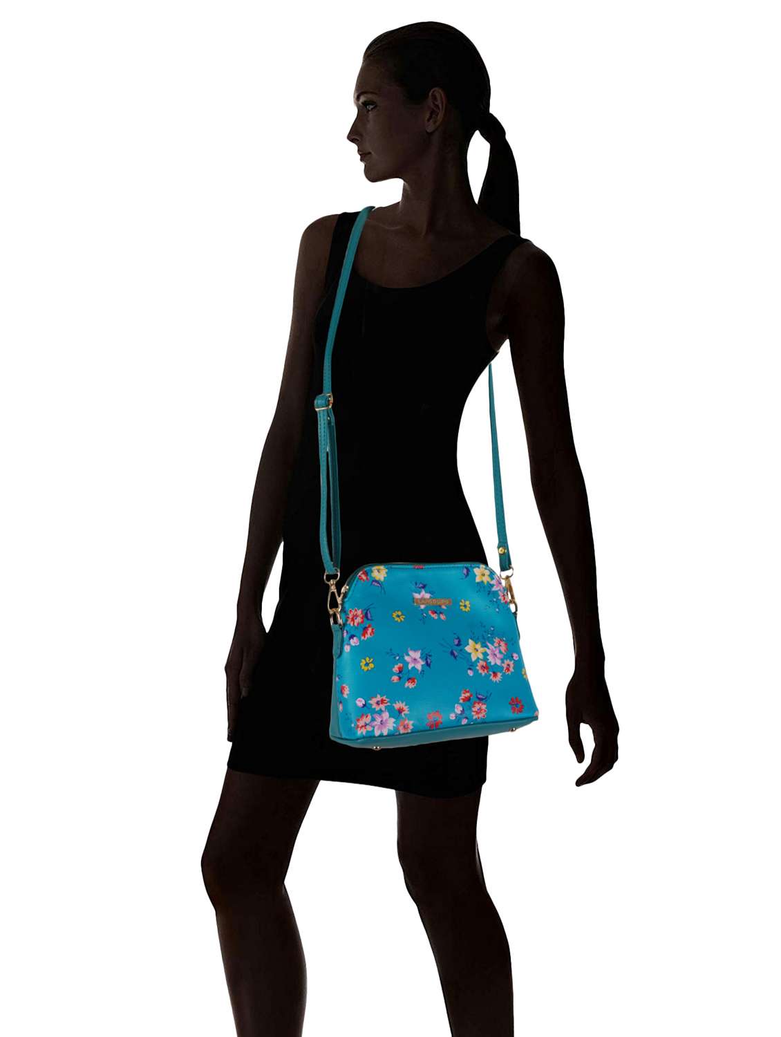 multi coloured leatherette (pu) regular sling bag - 19108510 - Standard Image - 7