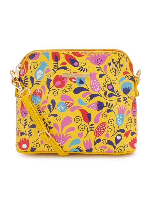 multi coloured leatherette (pu) regular sling bag - 19108511 - Standard Image - 0