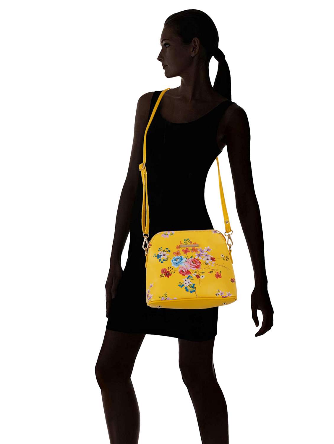 multi coloured leatherette (pu) regular sling bag - 19108512 - Standard Image - 7