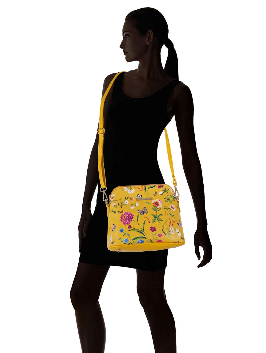 multi coloured leatherette (pu) regular sling bag - 19108514 - Standard Image - 7
