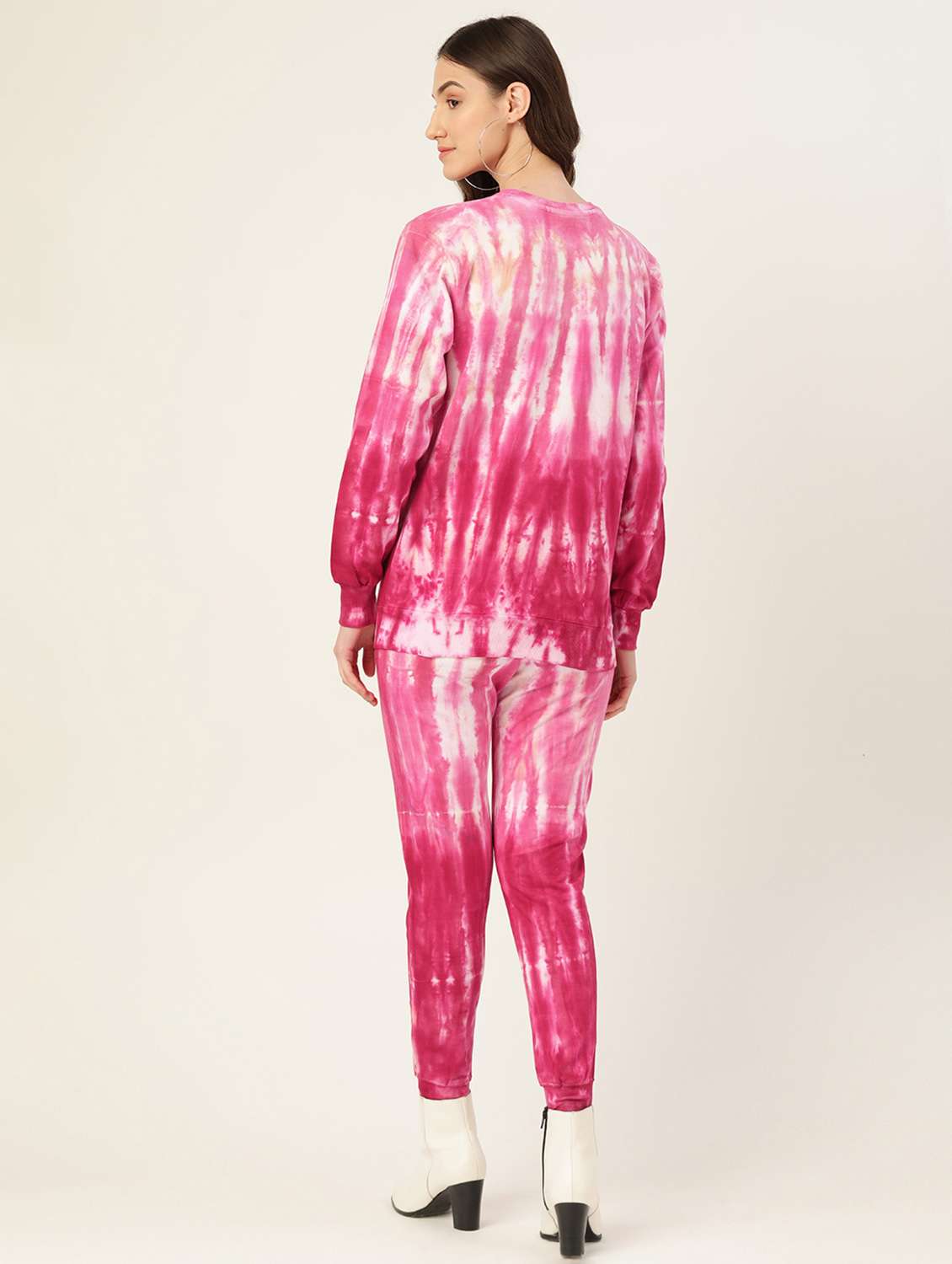 women tie & dye long sleeve active wear set - 19109696 - Standard Image - 2