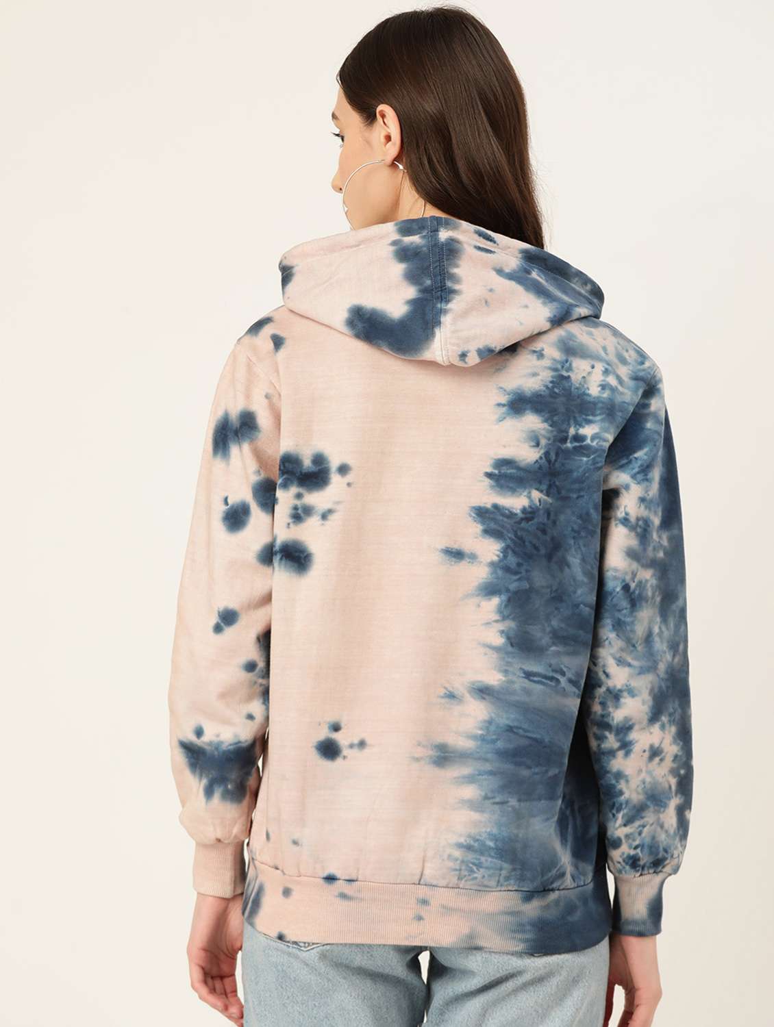 women tie & dye hooded sweatshirt - 19109702 - Standard Image - 2