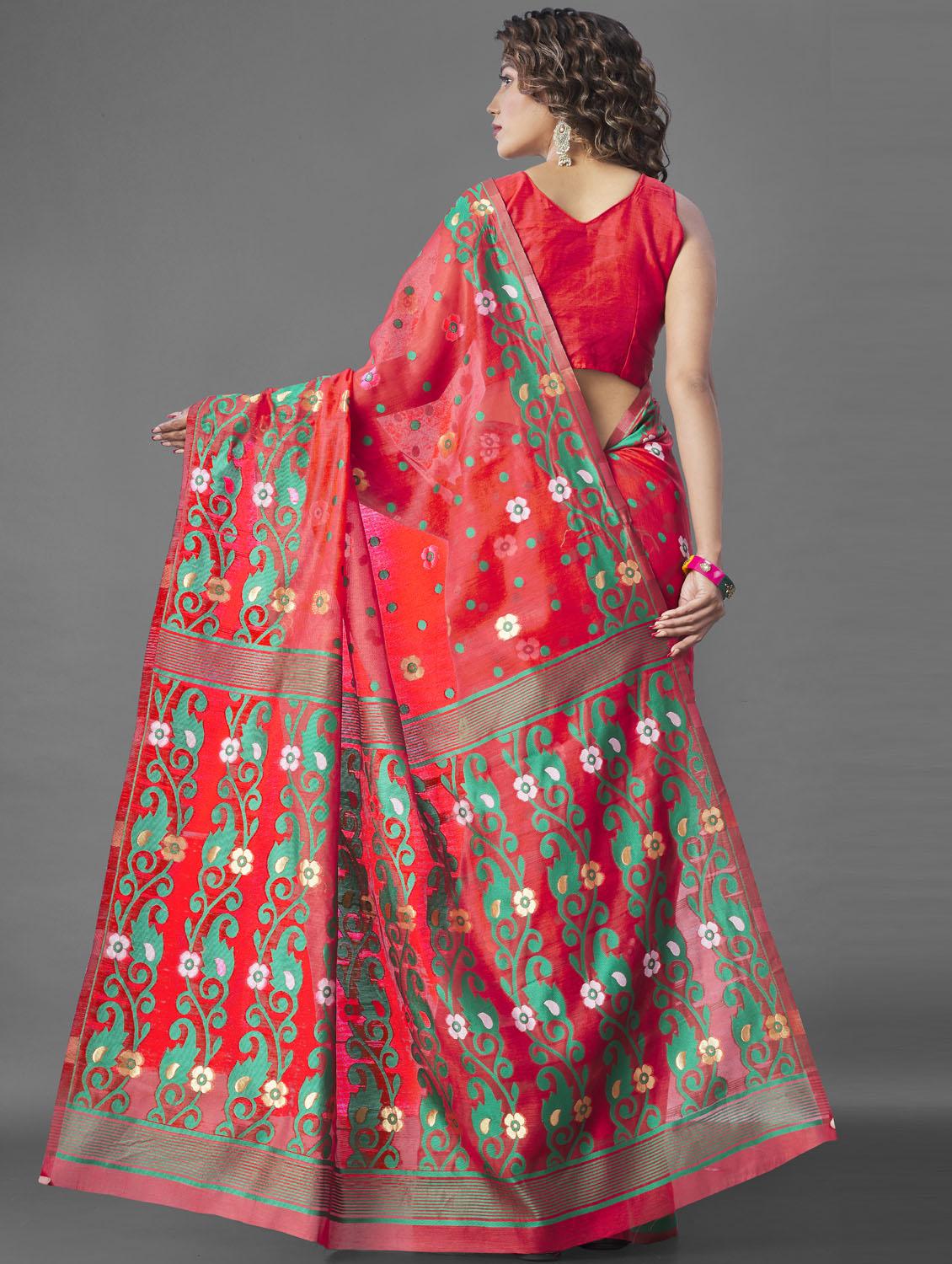 women's self design maroon colored saree - 19109937 - Standard Image - 2