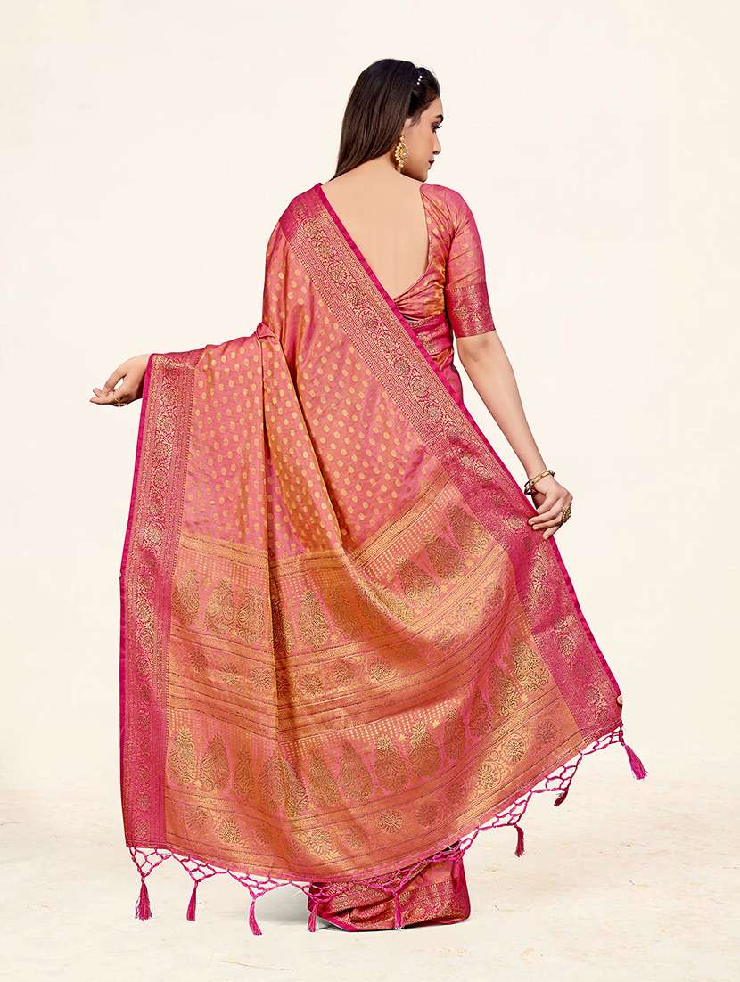 women's self design pink colored saree - 19110472 - Standard Image - 2