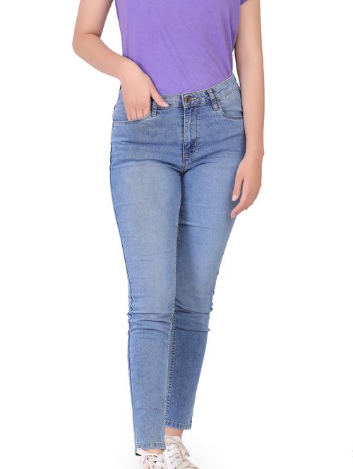 women's plain slim fit jeans - 19110863 - Standard Image - 0