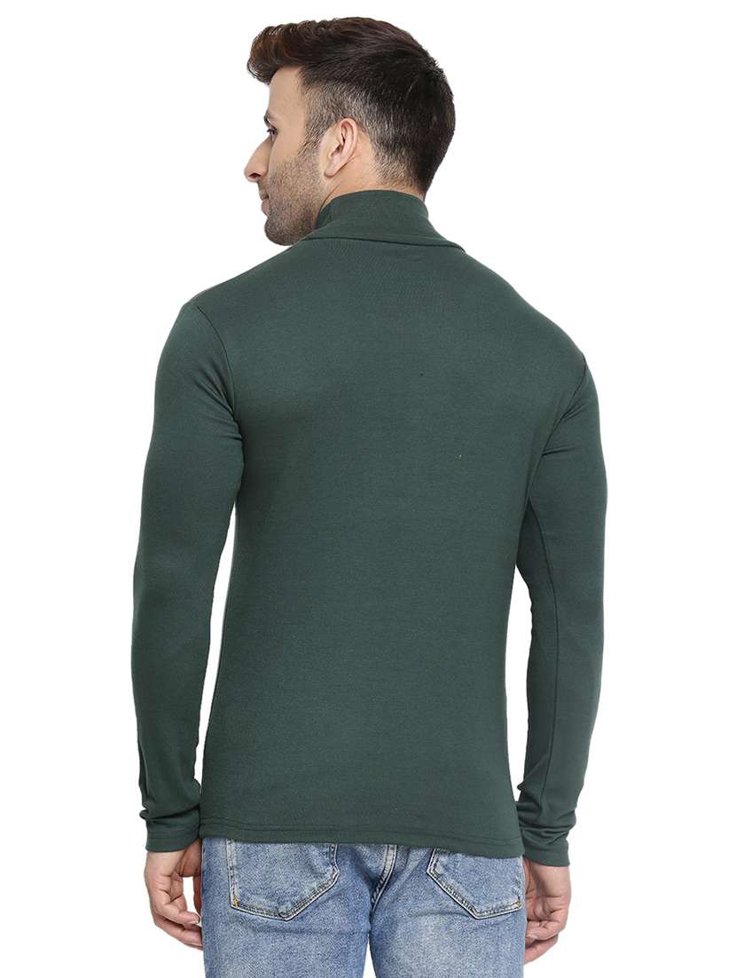 turtle neck solid t-shirt - 19111658 - Standard Image - 2
