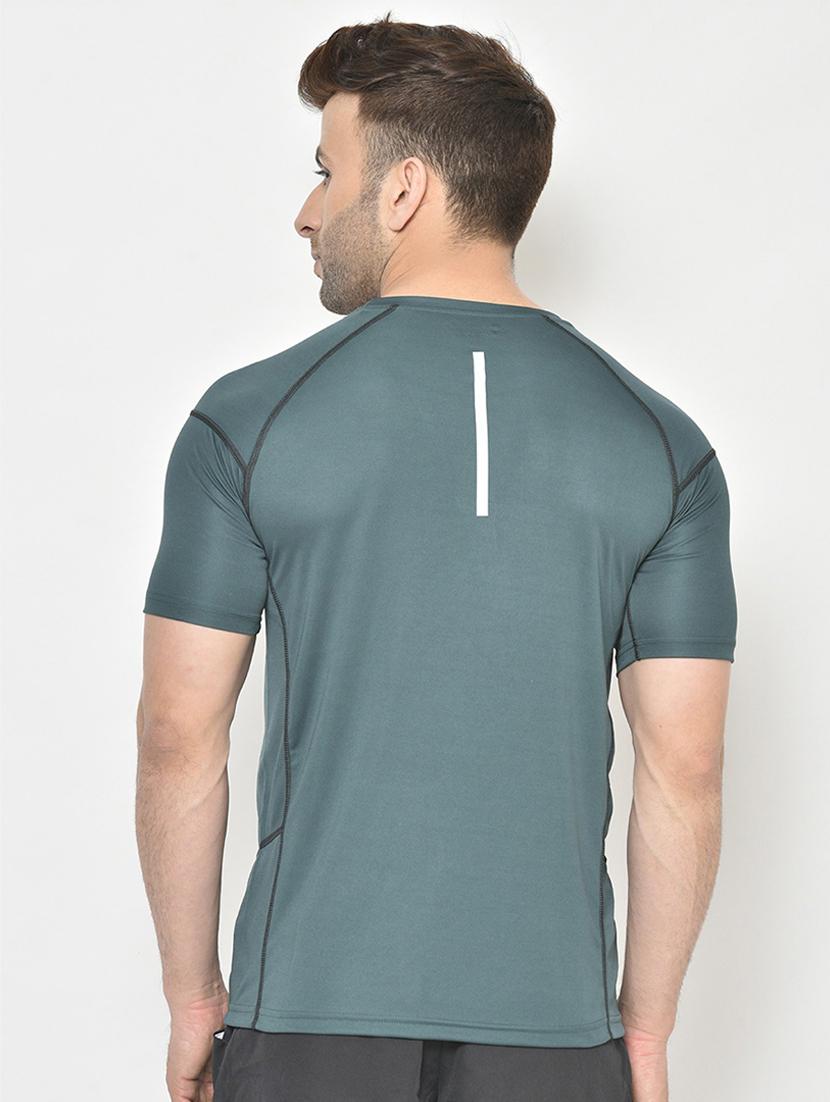 round neck solid t-shirt - 19111958 - Standard Image - 2