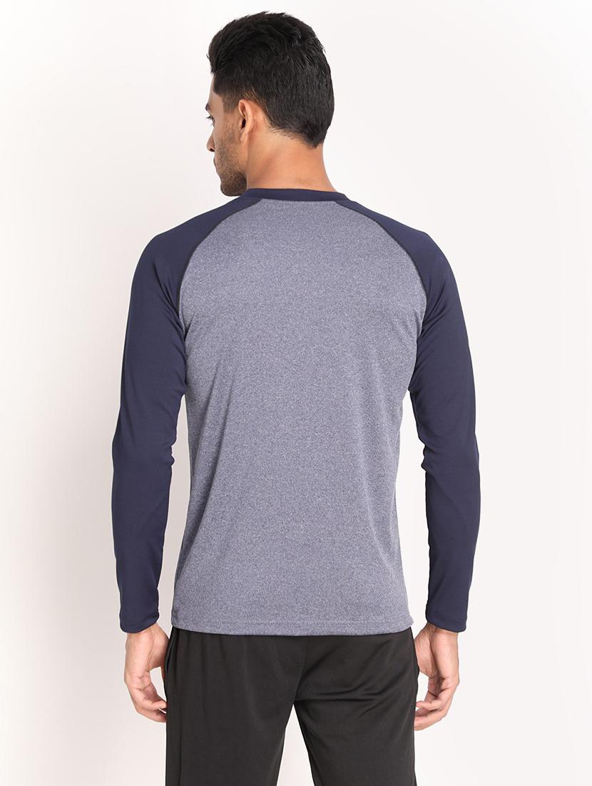 henley neck solid t-shirt - 19112002 - Standard Image - 2