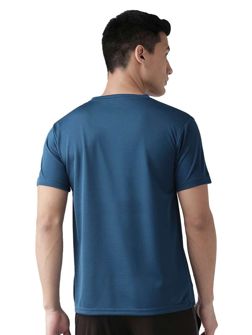 round neck solid t-shirt - 19112097 - Standard Image - 2