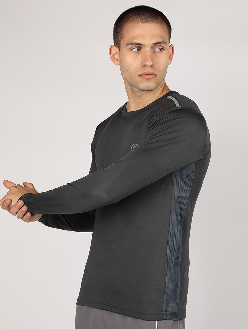 round neck solid t-shirt - 19112582 - Standard Image - 2
