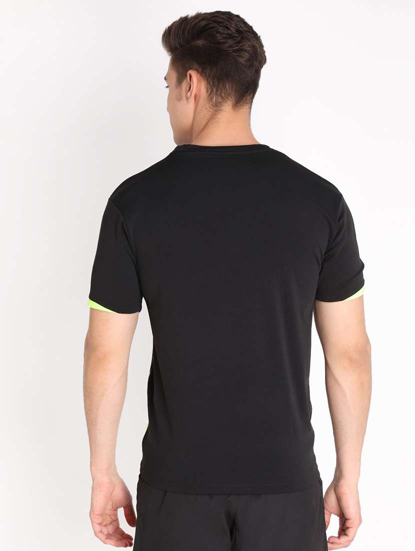 round neck solid t-shirt - 19112610 - Standard Image - 2