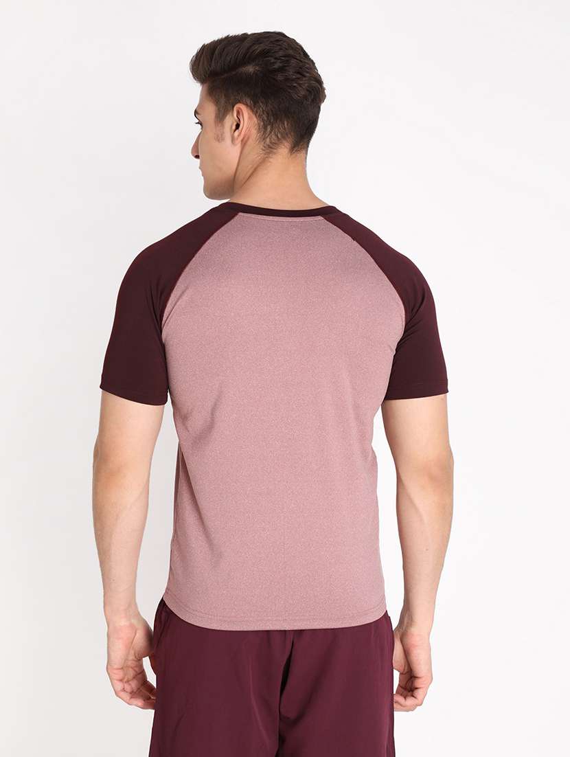 round neck color blocked t-shirt - 19112619 -  Standard Image - 2