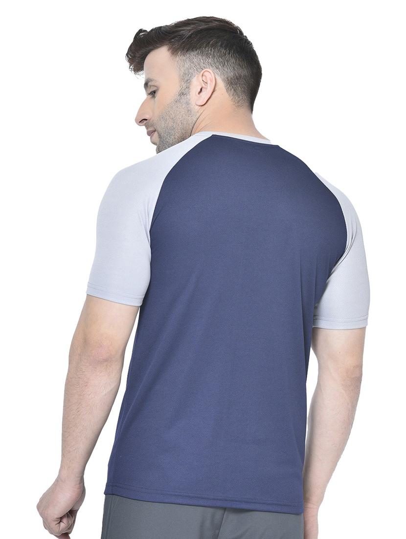 round neck color blocked t-shirt - 19112686 - Standard Image - 2