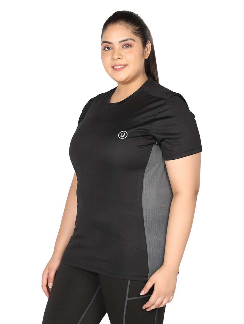 women's color block crew neck t-shirt - 19113182 -  Standard Image - 2