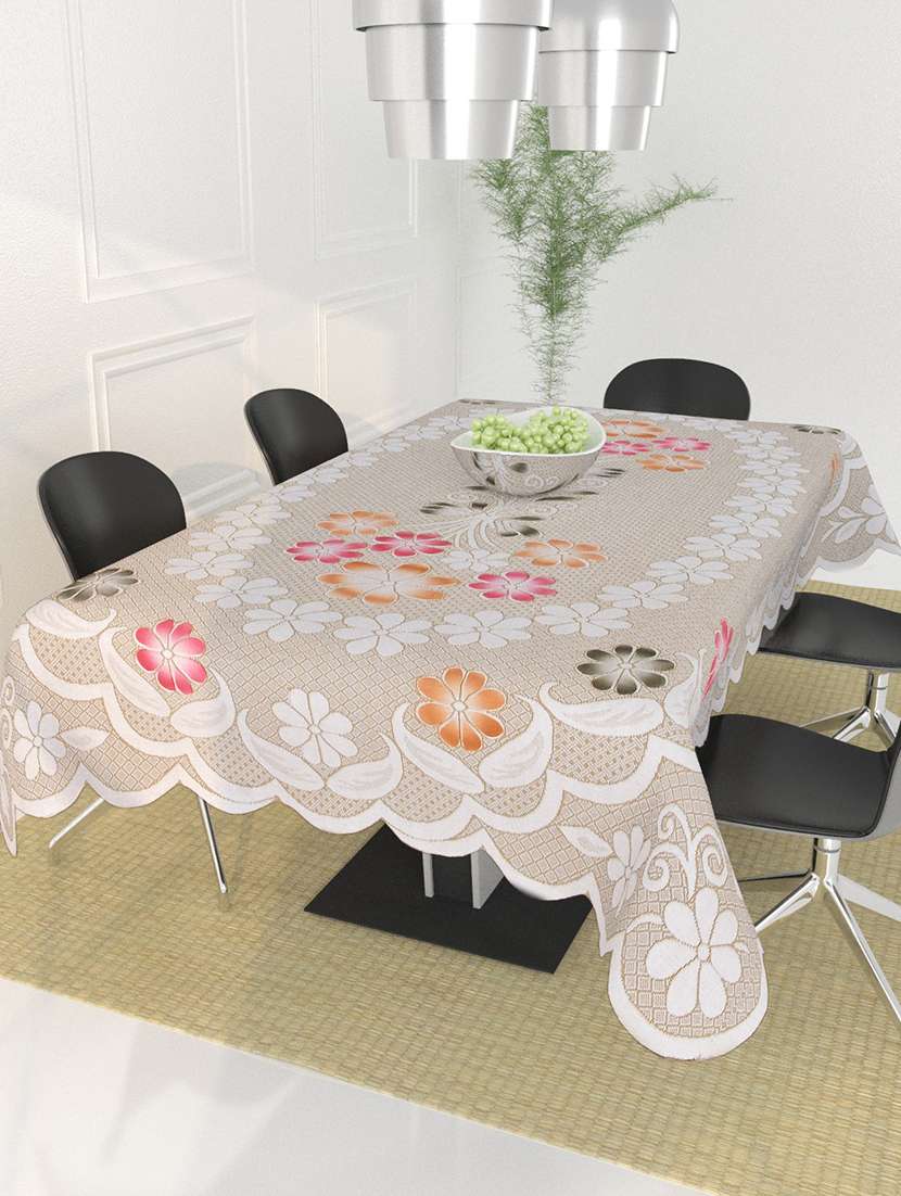 premium quality poly cotton 6 seater dining table cover (60x90 inch) 