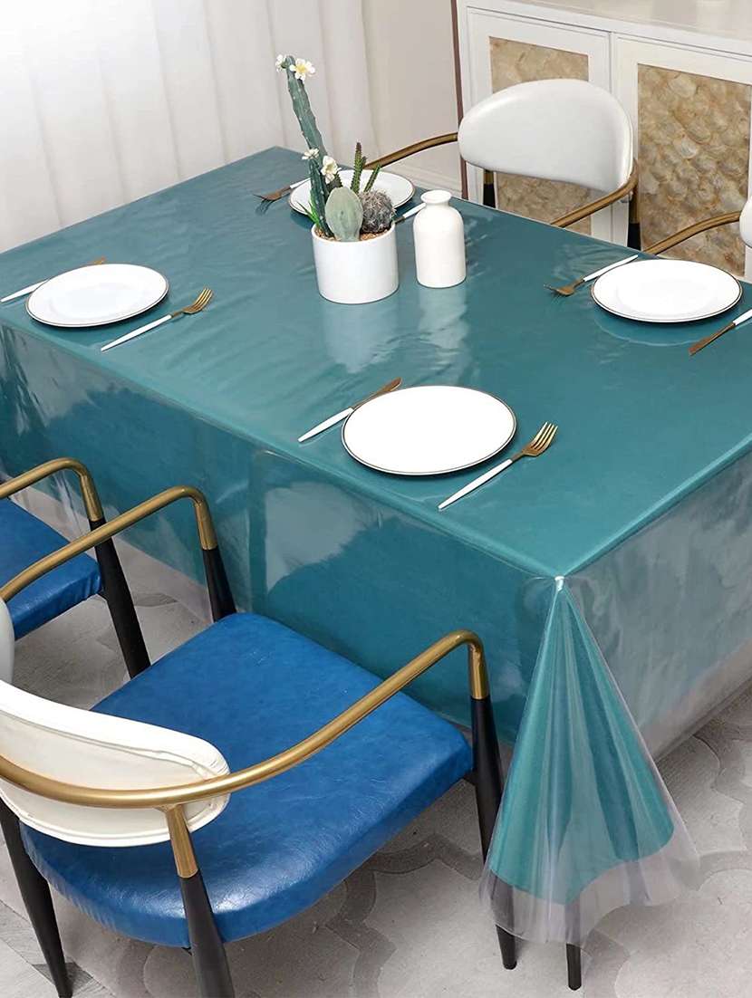 clear vinyl tablecloth 60x90 inch waterproof/oil-proof table cover